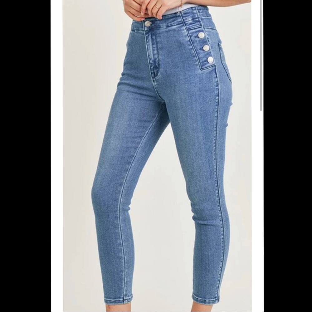 RISEN high-waisted skinny jeans size 5 / 27